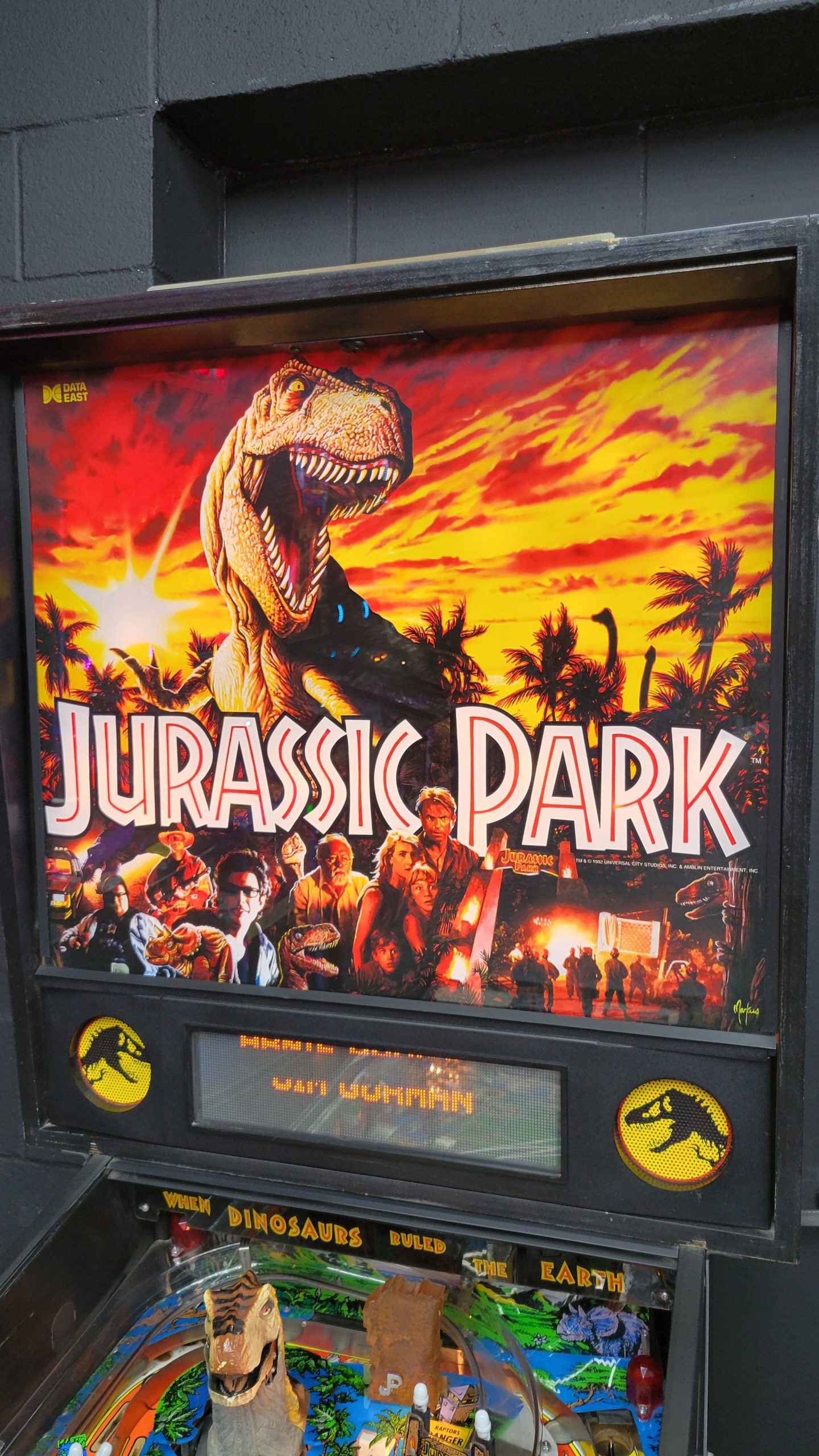 Data East Jurassic Park Pinball - Image 8