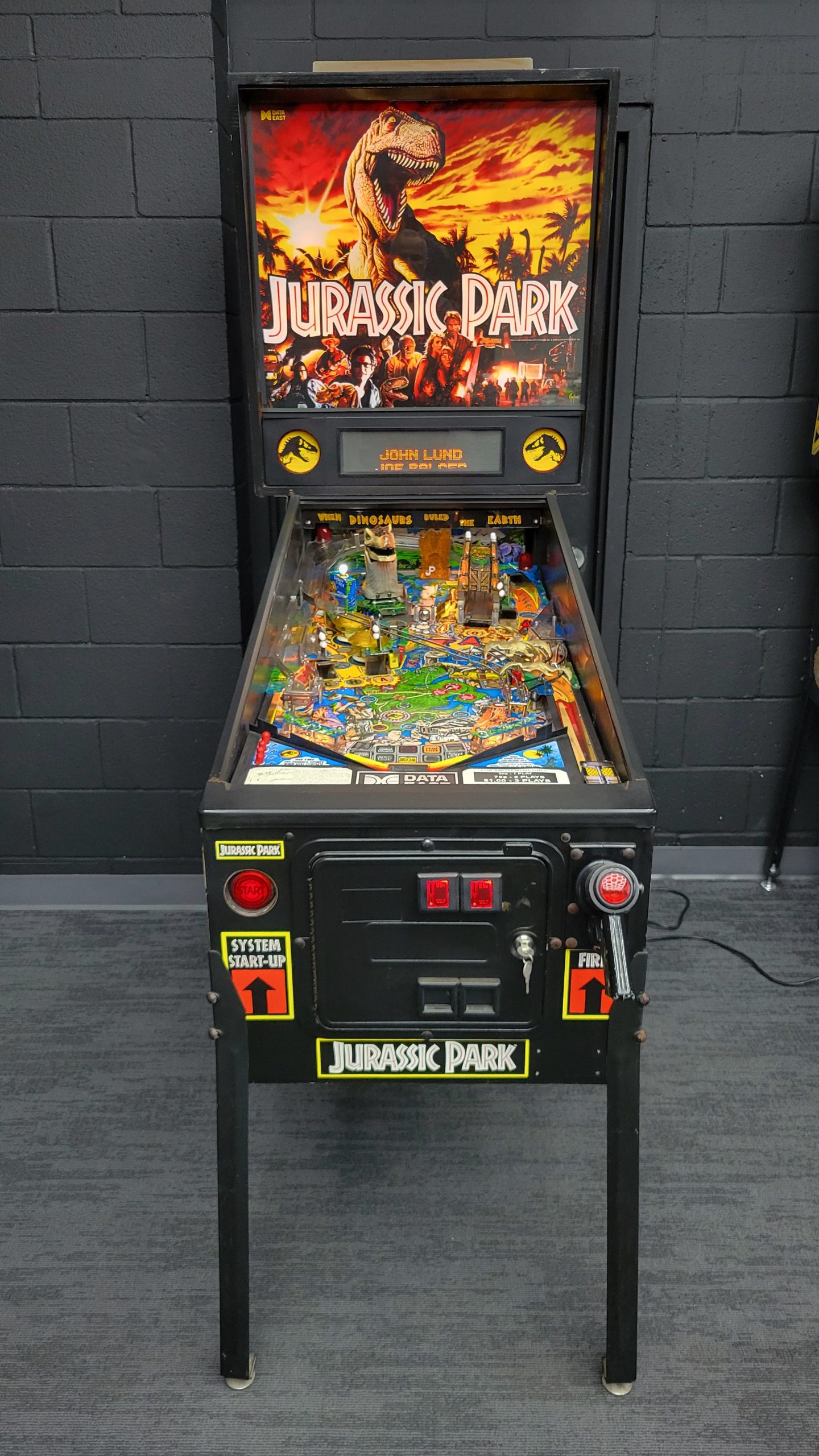 Data East Jurassic Park Pinball